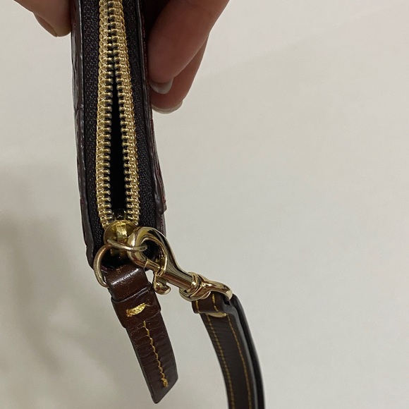 Dooney & Bourke Red and Black Clutch Wristlet - Picture 6 of 8